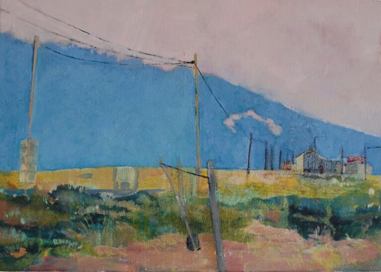 painting of Golden light at Dungeness