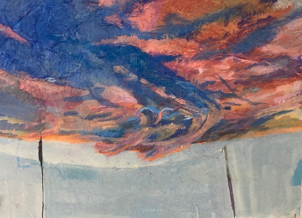 Mixed media sunrising