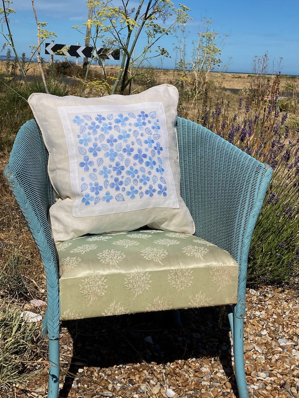 swedish embroidered cushion