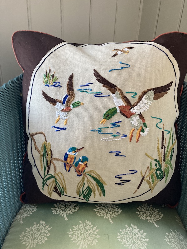 Embroidered ducks